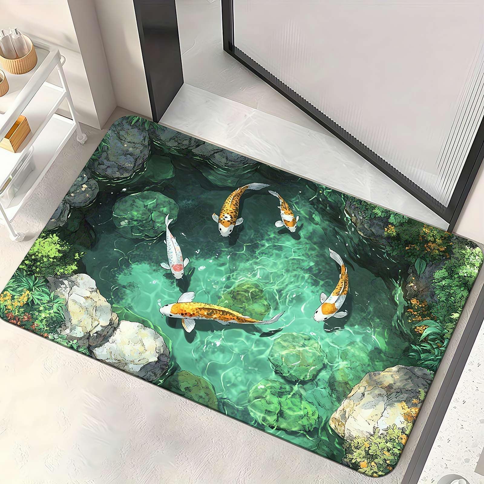 FLKWOP 2026 Muti-Design 3D Rugs Optical Illusion, Get Scared, Rug That Looks Like a Hole, Optical Illusion Rugs, As Test & Game with Your Cat or Dog (15.7x23.6in)