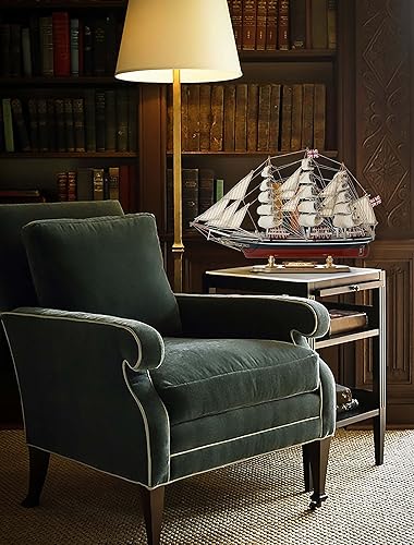 Miniatura 6 de SAILINGSTORY - Modelo de madera para nave, cortadora Cutty Sark escala 1125, réplica de barco, decoración de velero