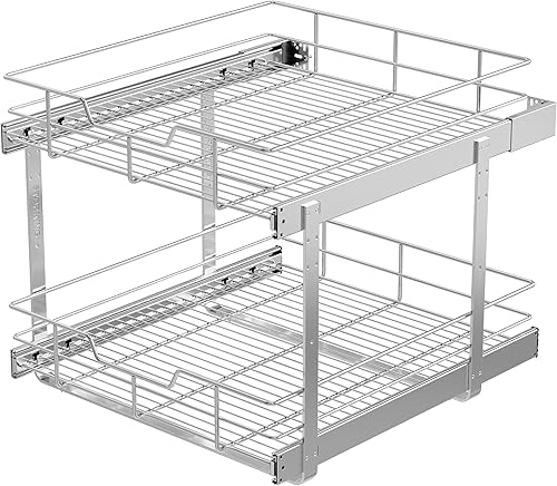 Miniatura 17 de Organizador de Gabinete Extraíble de 17" de Ancho X 17" de Profundidad, Cajones Deslizantes para Organizadores de Cocina y Almacenamiento, Cajones