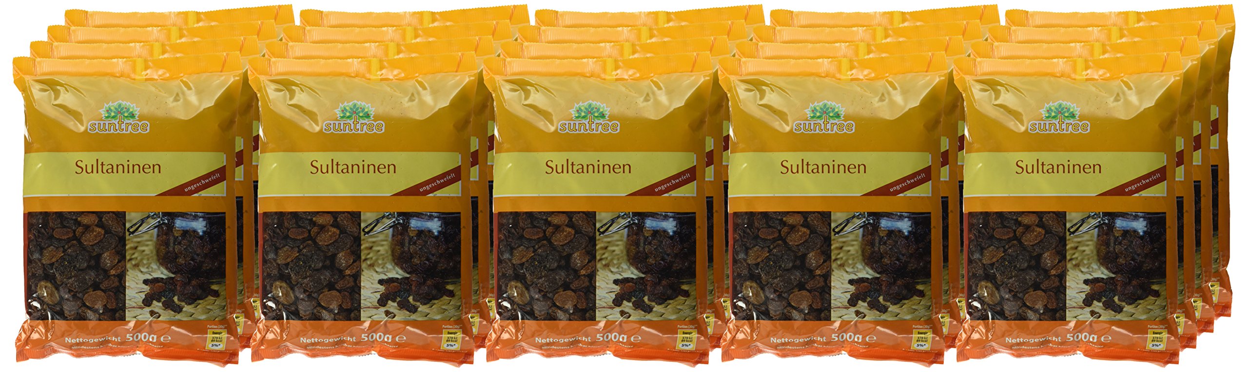 Suntree Sultaninen ungeschwefelt, 20er Pack (20 x 500 g)