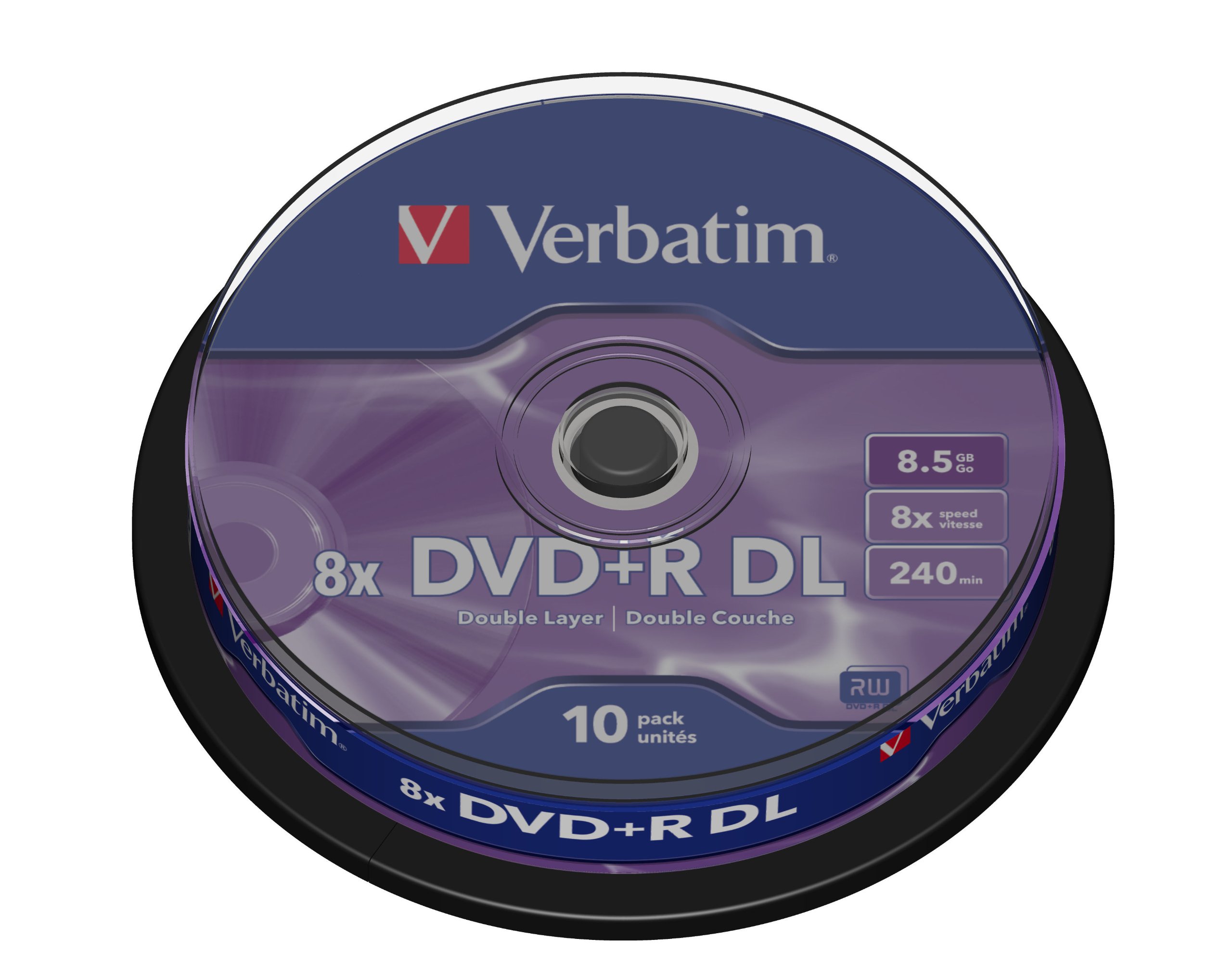 Verbatim Vb-​dpd55s1 – Vierge DVD (DVD + R DL 8.5 Go, 10 PC (s), 120 mm, 8 x, 142 x 142 x 32 mm)