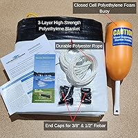 Vista 3 de Control de malezas acuáticas Inhibidor de vegetación sin químicos para lagos y estanques Barrera bentónica Natación instantánea sin malezas