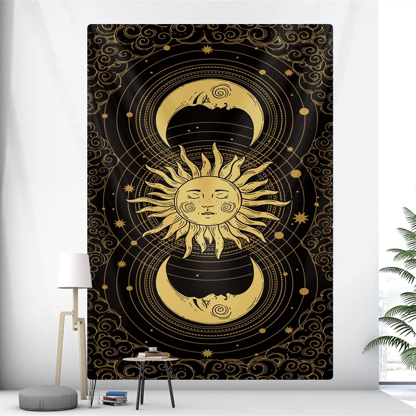 Tapiz De Pared Tarot Tapiz De Mandala Tapiz Adivinación Decoraciones para Colgar Pared Tapiz Místico Psicodélico para Dormitorio Dormitorio (Color : A4, Size : 200x150cm)