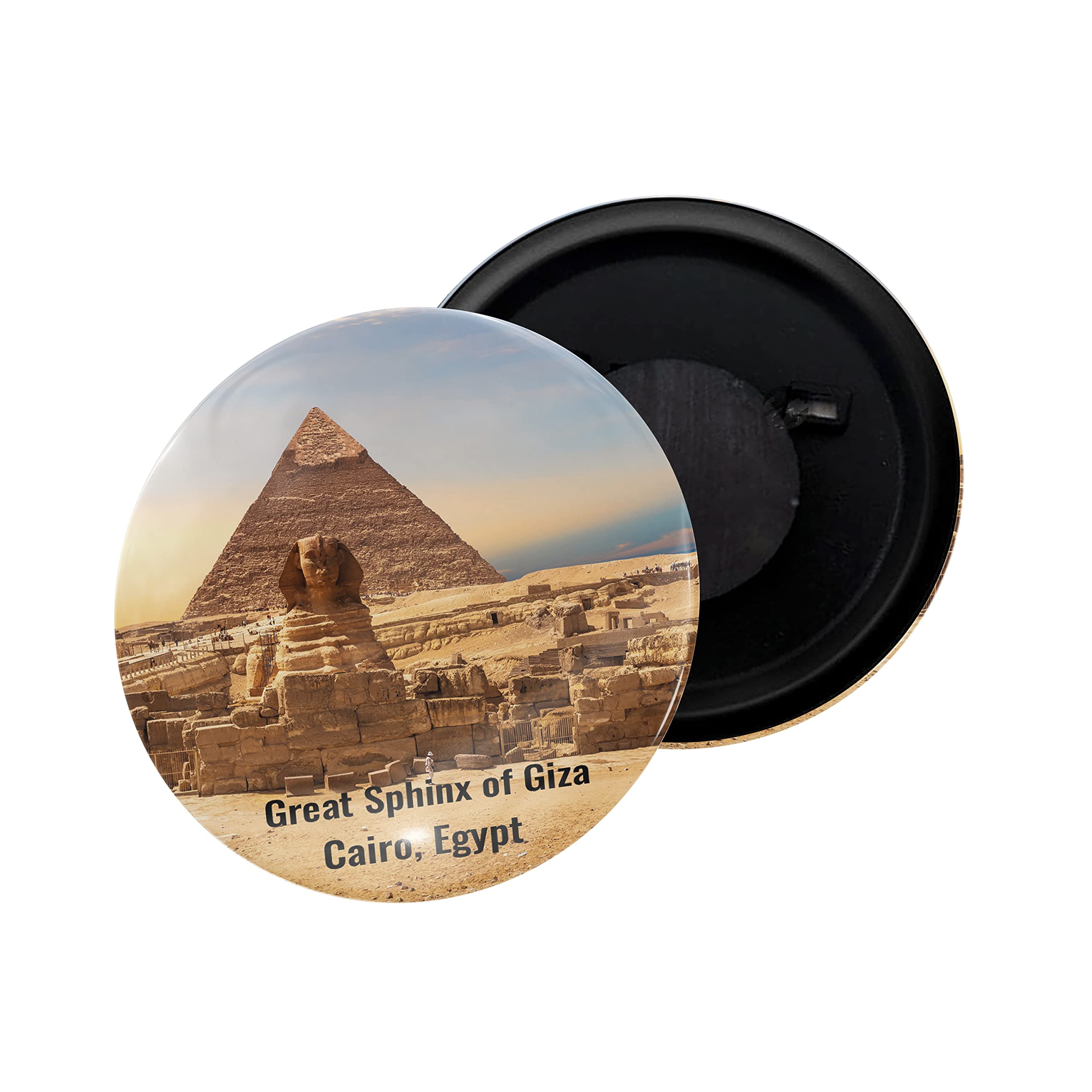 dhcrafts Fridge Magnet Egypt Great Sphinx of Giza Cairo Glossy Finish Design Pack of 1 (58mm) (B0BVMNGF8J) Amazon Price History, Amazon Price Tracker