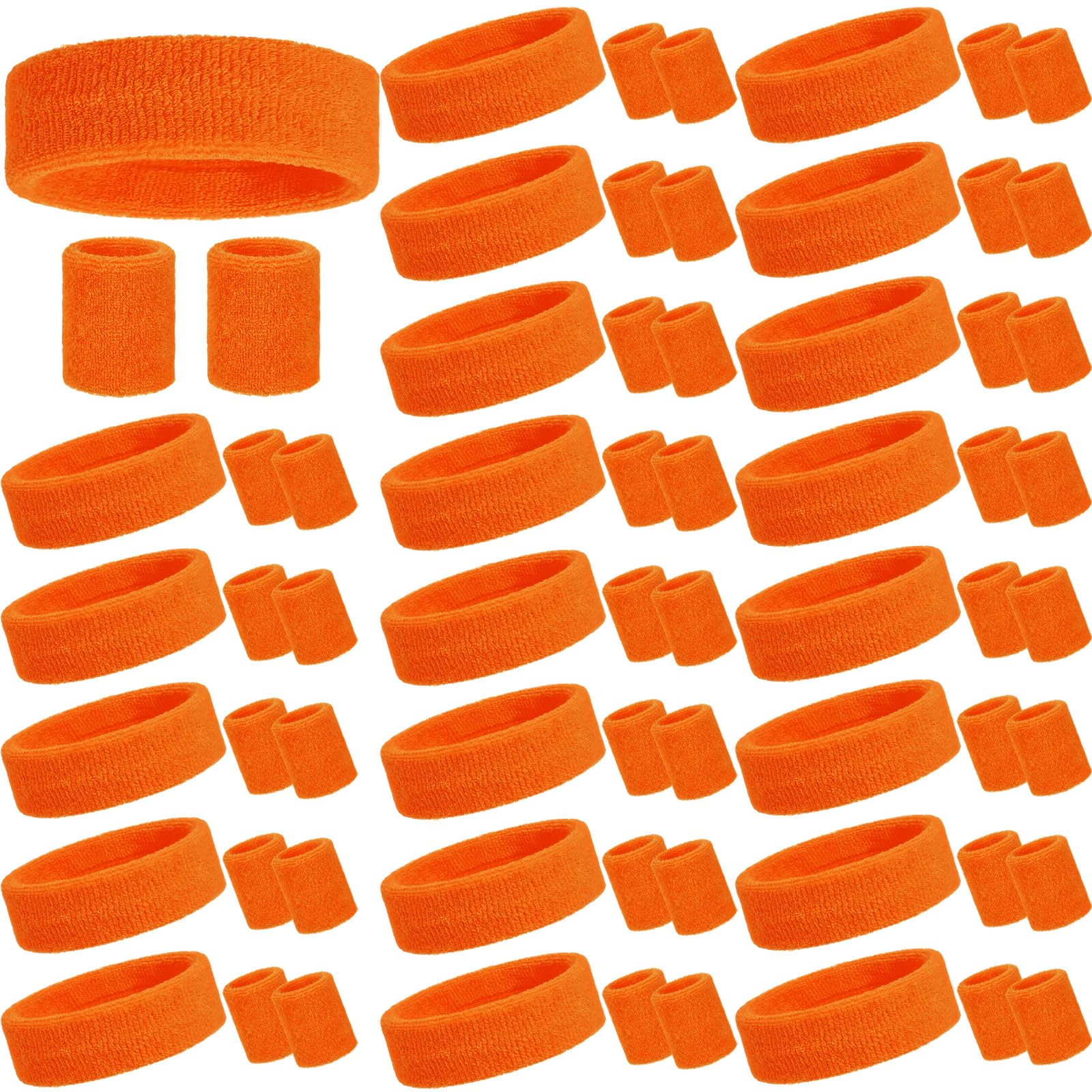 Bememo 72-teiliges Neonschweißbänder-Set für Kinder, 12 Stirnbänder, 24 Armbänder, Sport-Schweißbänder, athletisch für Kinder, Basketball, Tennis, Laufen, Fitnessstudio, Studenten, Geschenke