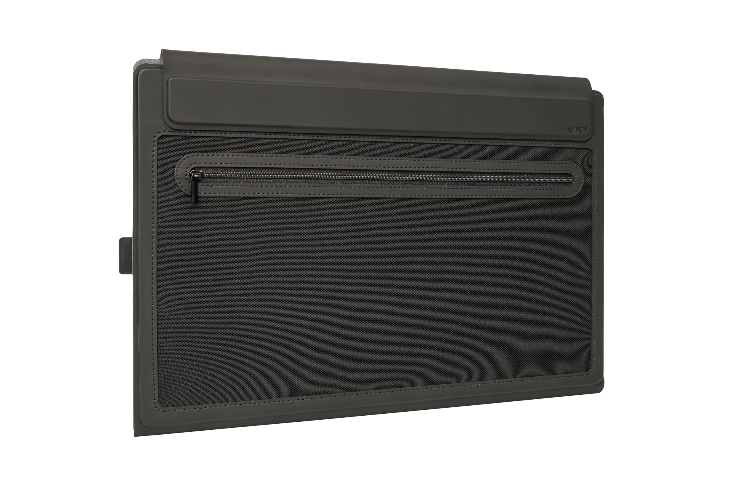 Housse ordinateur portable M SIGEL BA511 design noir et rigide en PU