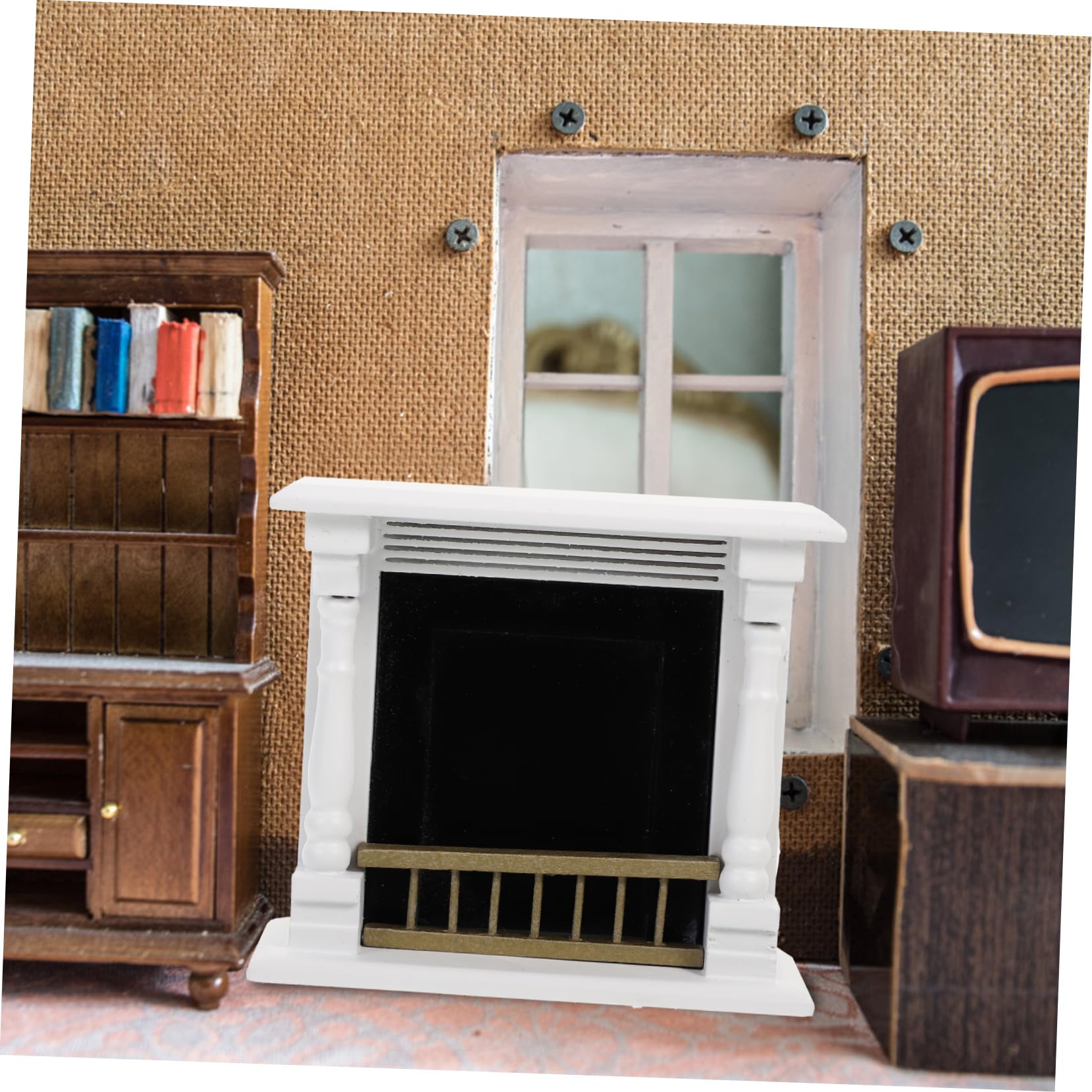 ミニチュア ドールハウスドール用家具 マントルピース