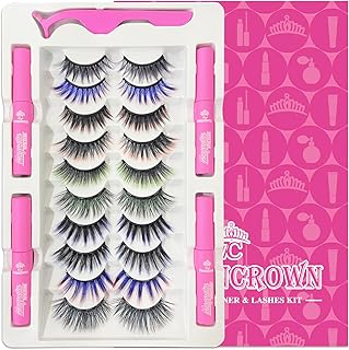 Pestañas magnéticas de color para Halloween, ...