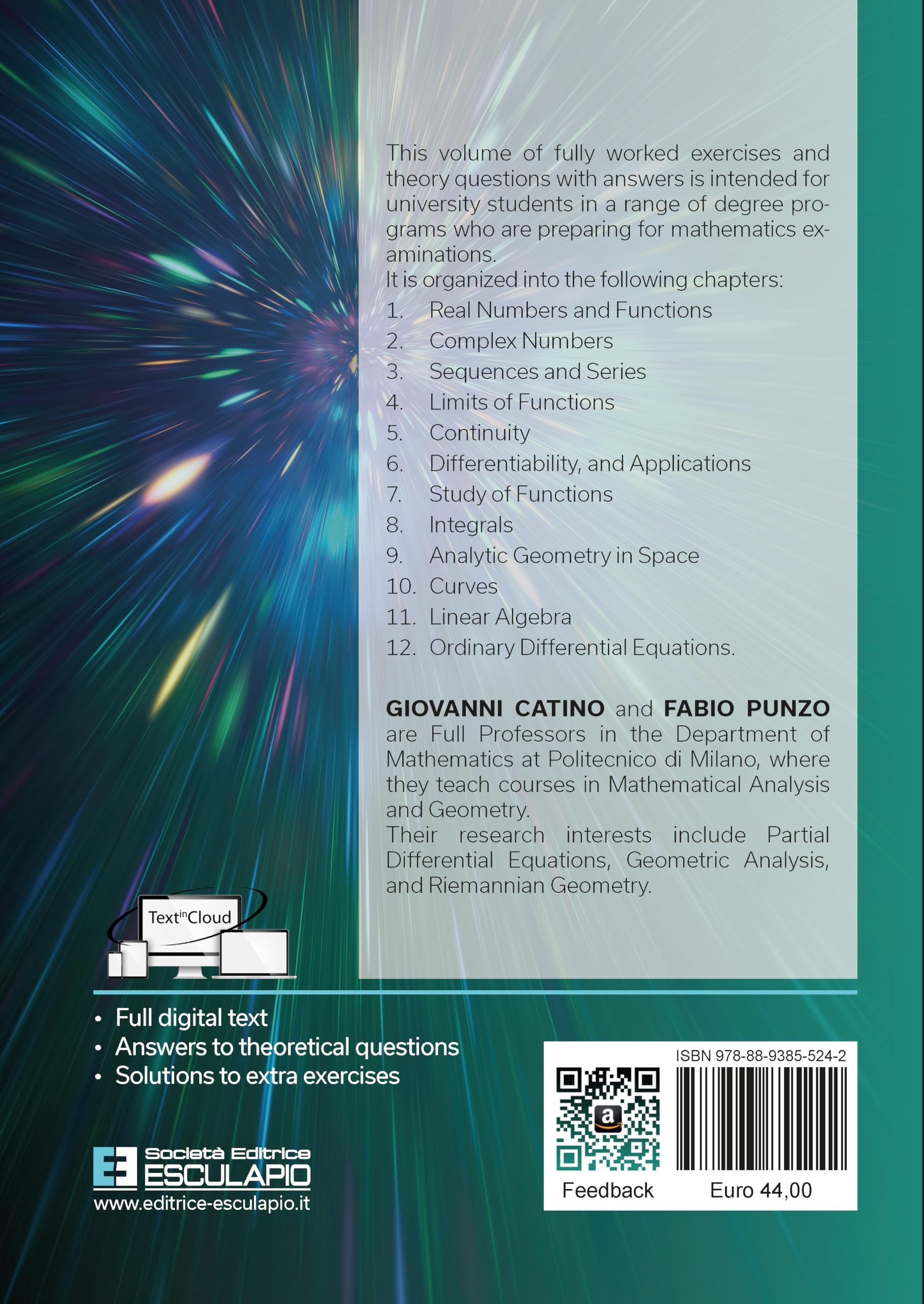 Calculus and geometry. Solved problems and theoretical questions (Vol. 1)