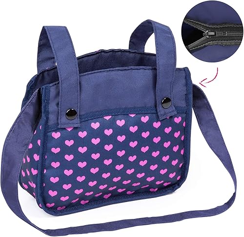 Miniatura 4 de Bayer: Vario - Cochecito de muñeca con mango reversible ajustable, capacidad para muñecas de hasta 20.5 in, diseño de unicornio azul y rosa,