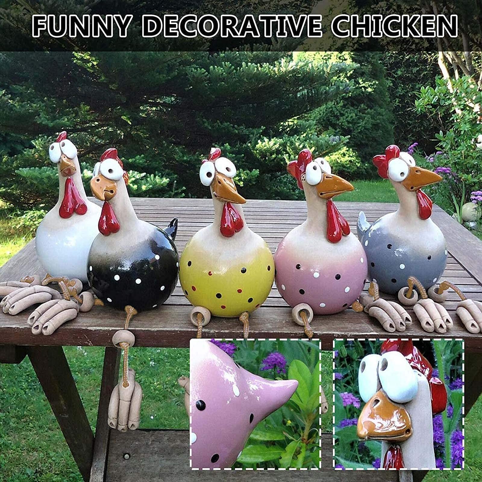 Dekoracja ogrodowa z żywicy, dekoracja z żywicy, ornament, ręcznie wykonana, dekoracyjna figurka dla kur, podwórka, dekoracja, prezent, figurka zwierzęcia, gospodarstwo, ogród, do domu, na
