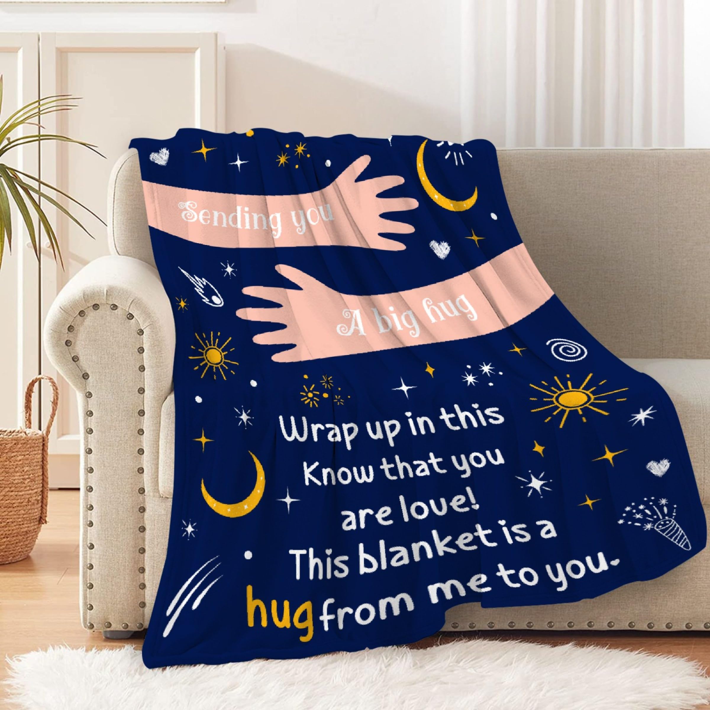 Todeyya Get Well Soon Gifts for Women Men, Get Well Blanket with Inspirational Words, Inspirational Blanket Gift, After Surgery Gifts for Family, Friends 50x40 in for Kids