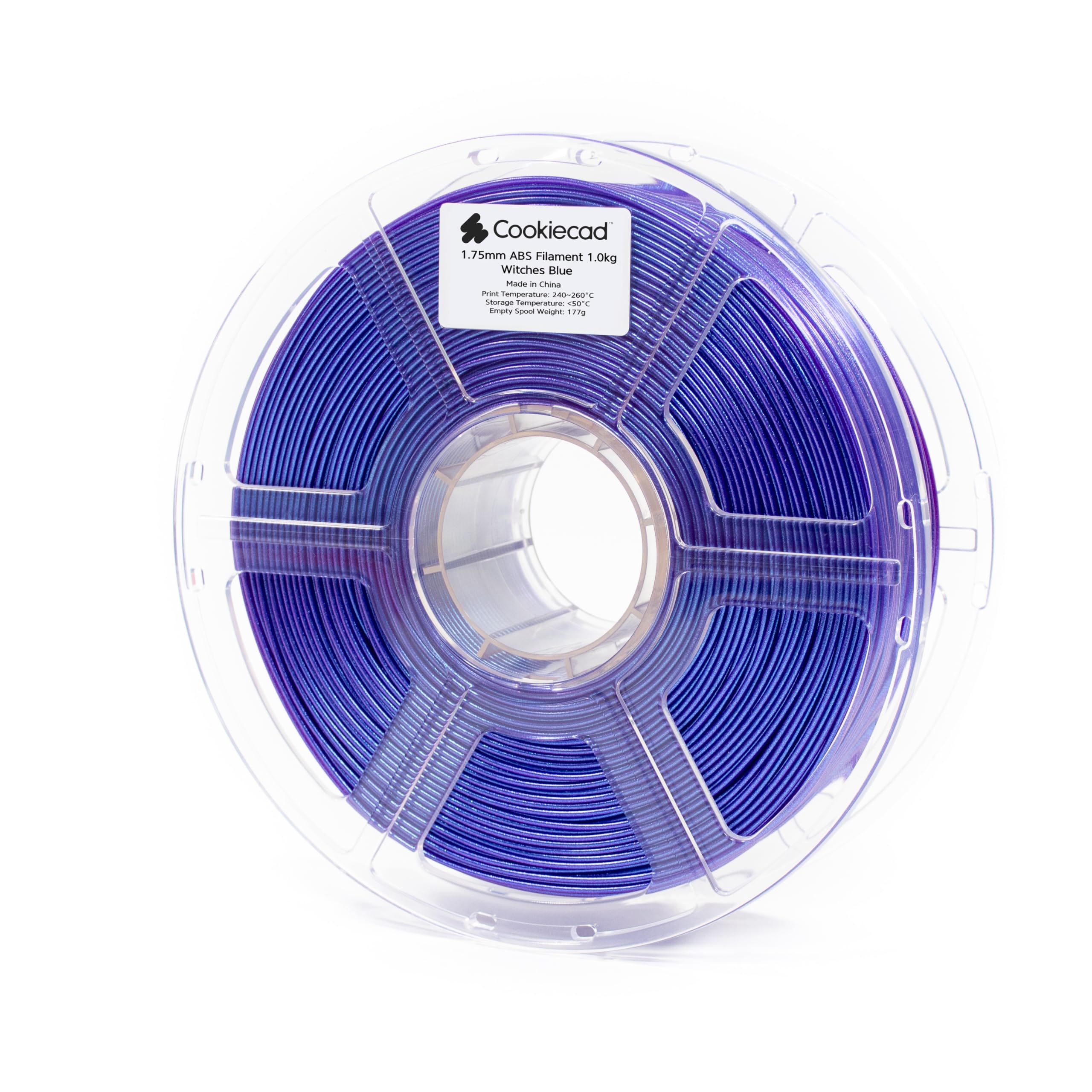 Amazon.com: Cookiecad ABS Filament 1.75mm 1kg Iridescent 3D