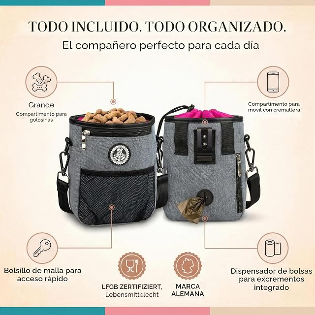 Foto 2 de 8 de Hund ist KÖNIG® bolsa de premios para Perros - el Todoterreno