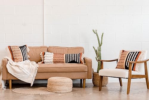 Miniatura 5 de CASA BOHO Funda de almohada decorativa de mediados de siglo, decoración moderna, estilo bohemio, fundas de almohada decorativas para cama, almohada