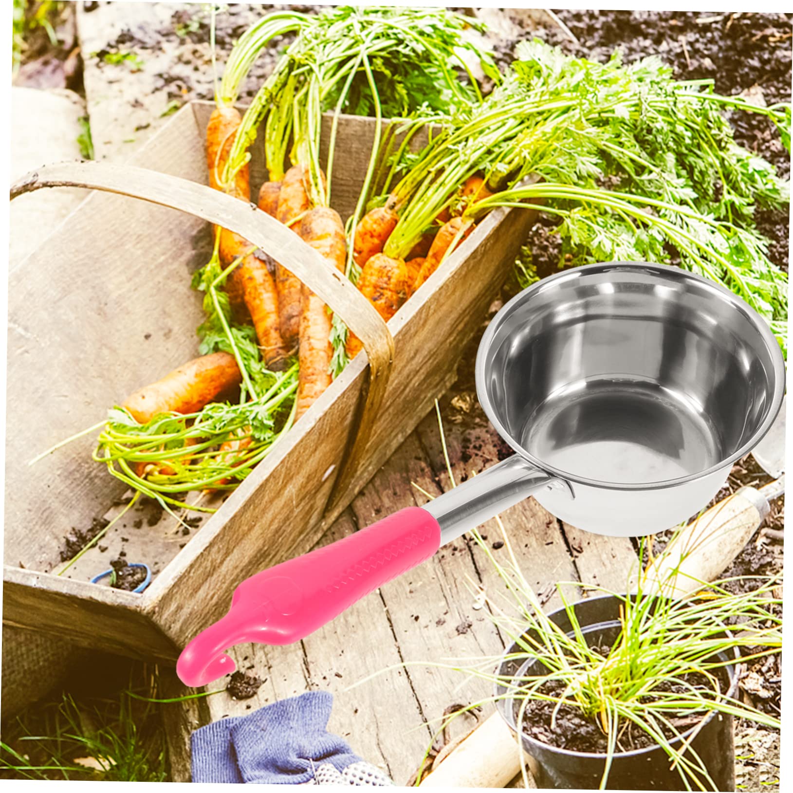 Kisangel 3stücke -wasserkelle Mit Ergonomischem Griff Multifunktionale Camping Und Küchenkelle Für Outdoor-aktivitäten Von Obst Und Zufällige Griff-farbe