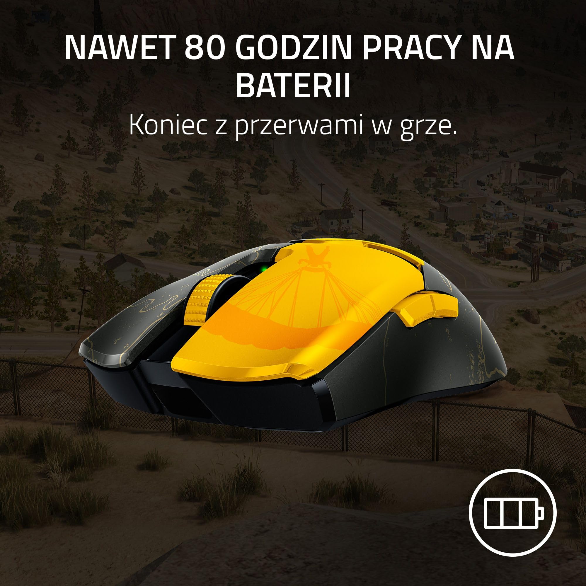 Razer Viper V2 Pro - Bezprzewodowa mysz do gier - PUBG: Battlegrounds Edition - World Packaging