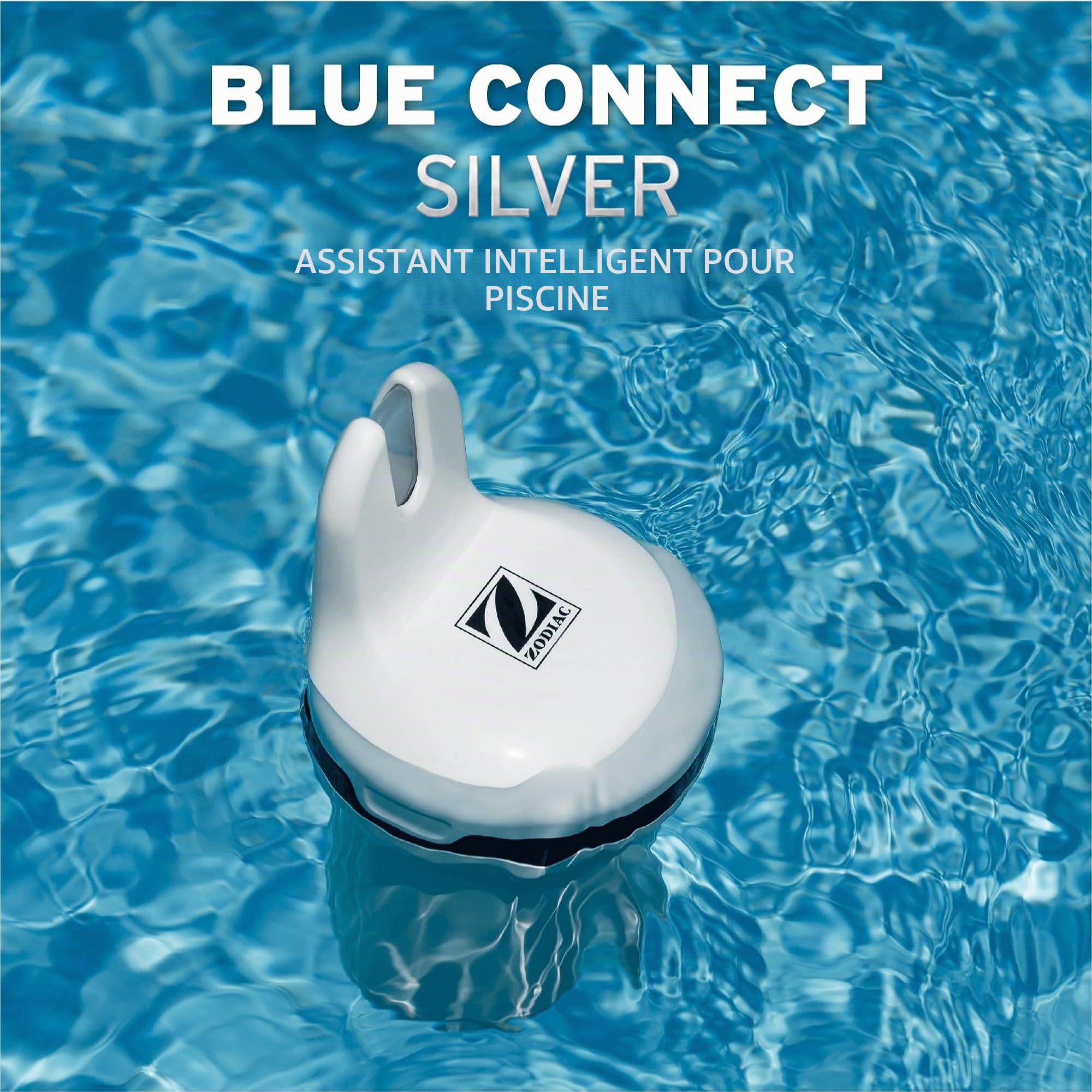 Zodiac Blue Connect Silver WA000099 - Analizador Inteligente para Piscinas y Spas de Agua Dulce. Medidor pH, cloro, temperatura. Compatible con Cloro y Bromo. Sistema para Smartphone App Fluidra Pool