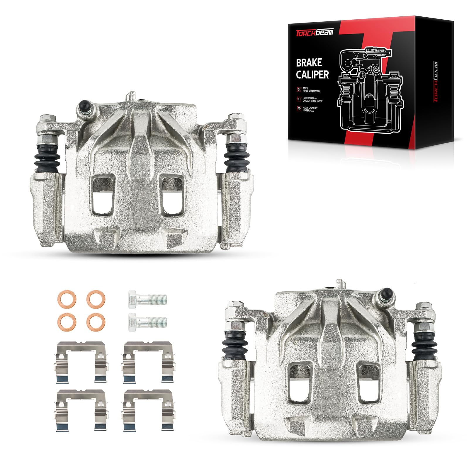 Torchbeam Front Brake Calipers Set for Subaru 2015-2019 Outback, Subaru 2015-2021 WRX, Subaru 2010-2014 Outback 3.6L, Front Left and Front Right Calipers Replace # 19B3348+19B3349