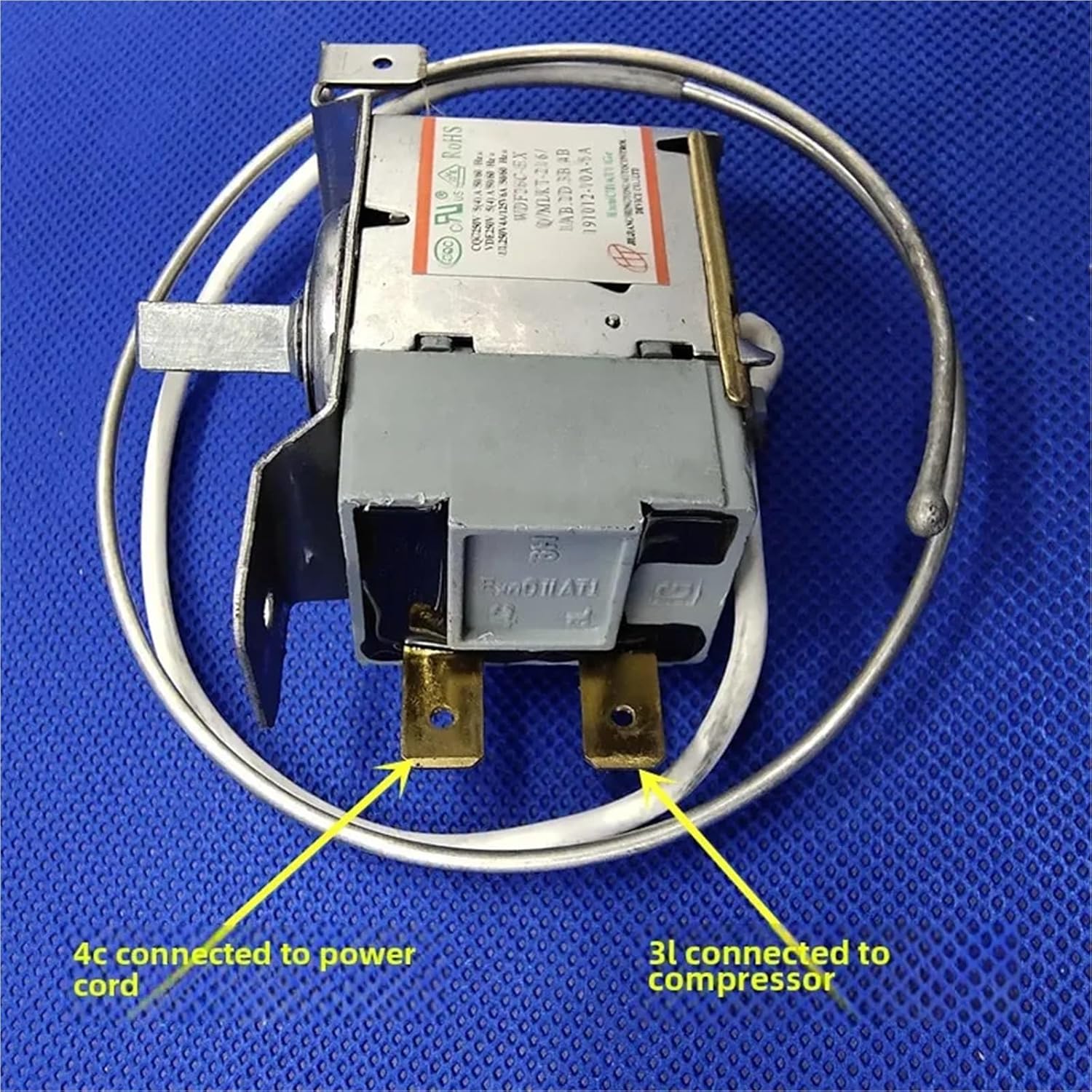 1Pcs Suitable for Refrigerator Thermostat Parts WDF26C-EX 2 Pins