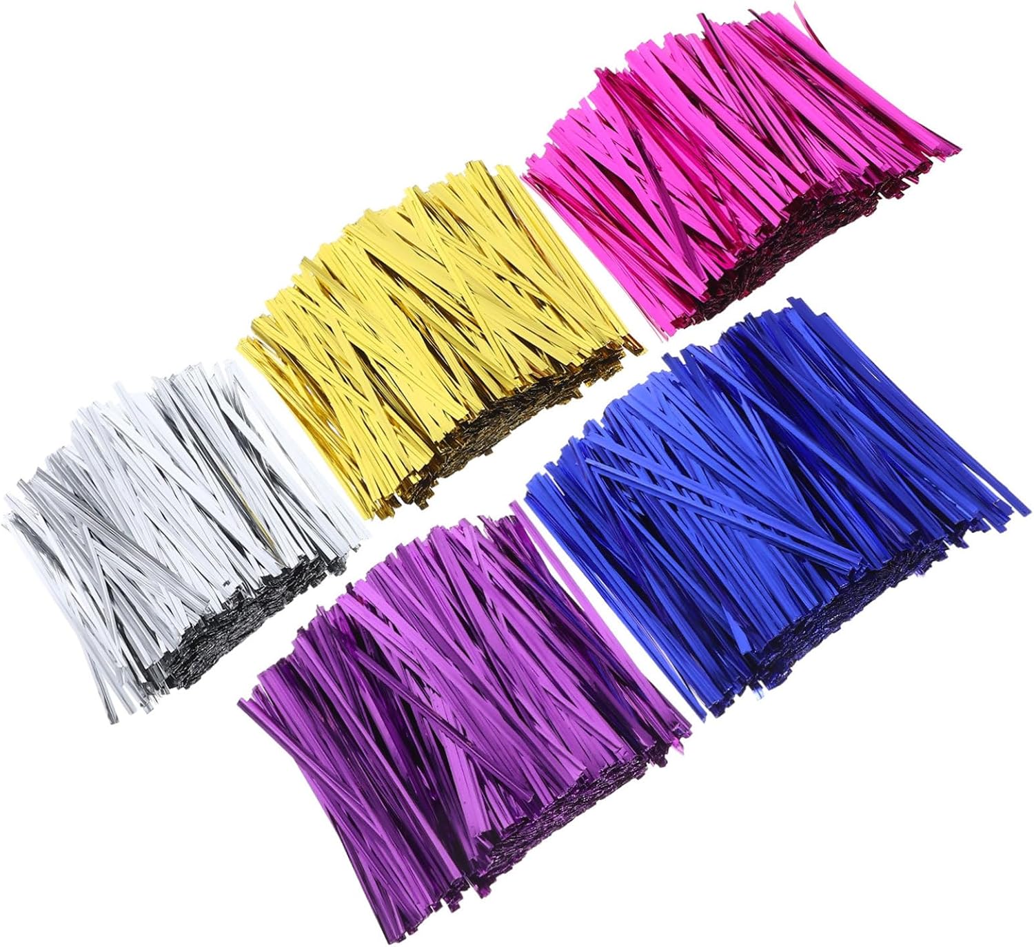 Multi Color Twisting Ties 5 Bags, 800pcs Each for Packaging Xmas
