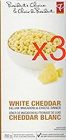 Vista 1 de Presidents Choice - Cena de macarrones con queso cheddar blanco (3 cajas) 7.05 oz {Importado de Canadá}