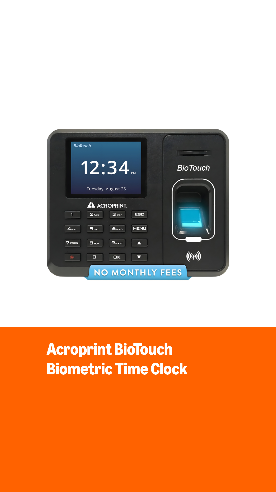 Amazon.com : Acroprint BioTouch Self-Contained Automatic Biometric