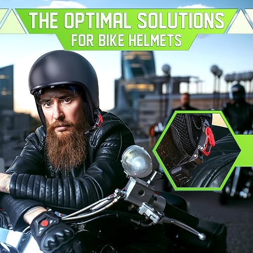 Miniatura 7 de 3 hebillas de casco de liberación rápida para correas de hasta 0.77 pulgadas de ancho, resistente a la intemperie, kit de hebilla de liberación