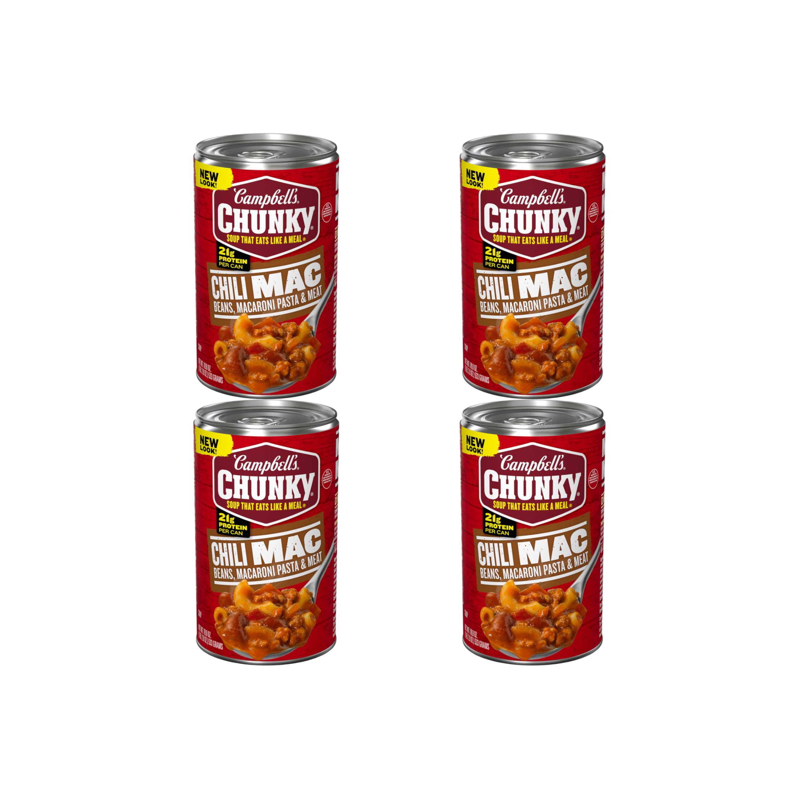 Campbell's Chunky Soup, Chili Mac Soup, 18.8 Ounce Can (Pack of 4)