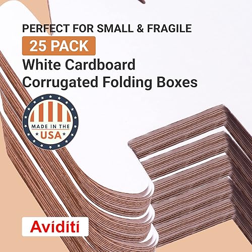 Miniatura 4 de Aviditi HD0808 Caja de cartón corrugado resistente, 8 pulgadas de largo x 8 pulgadas de ancho x 8 pulgadas de alto, papel kraft (paquete de 25)