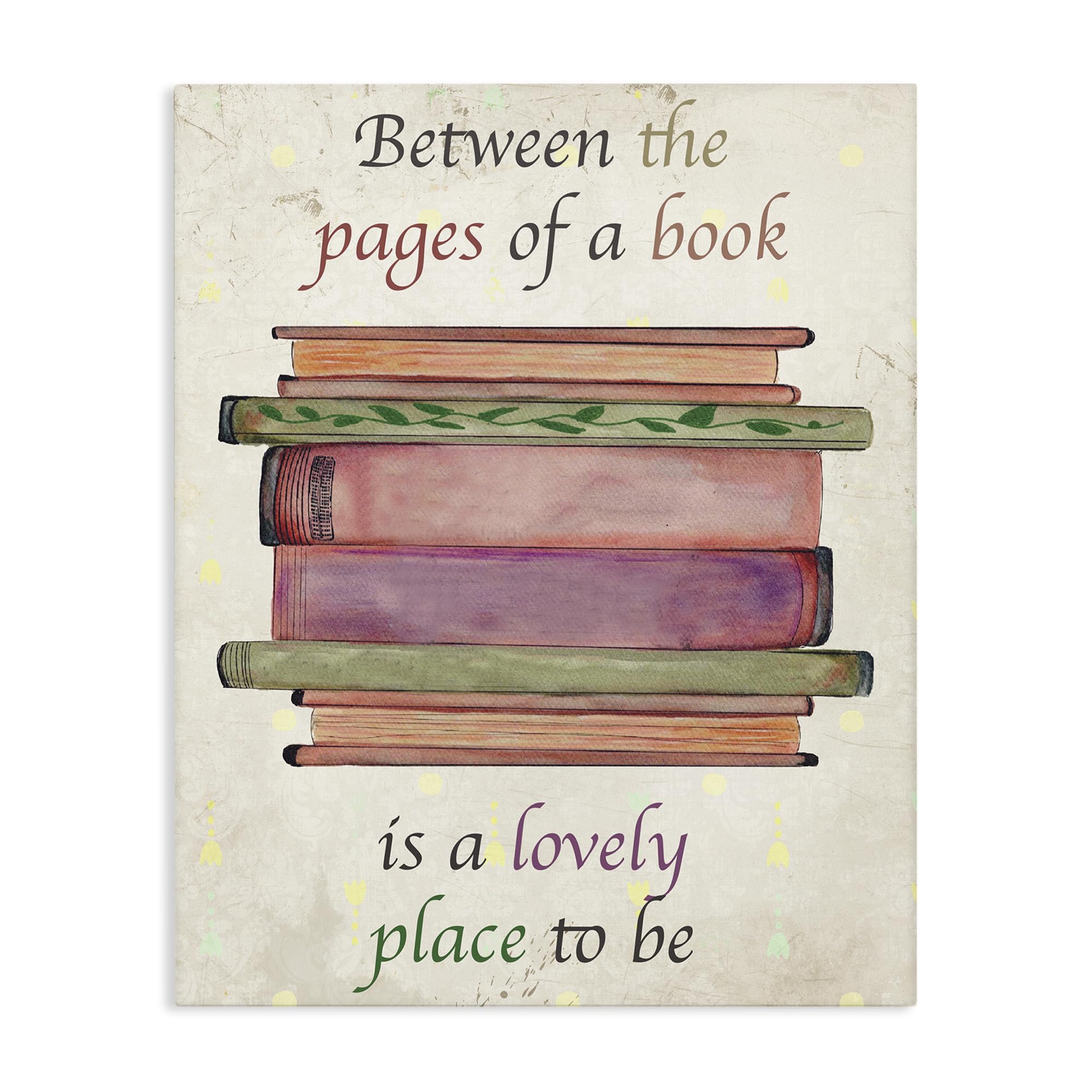 Stupell Industries 'Between Pages Of A Book', Canvas Art, 24 x 30 Inches, Easy to Hang and Sturdy, Made in USA, by Julia Frost