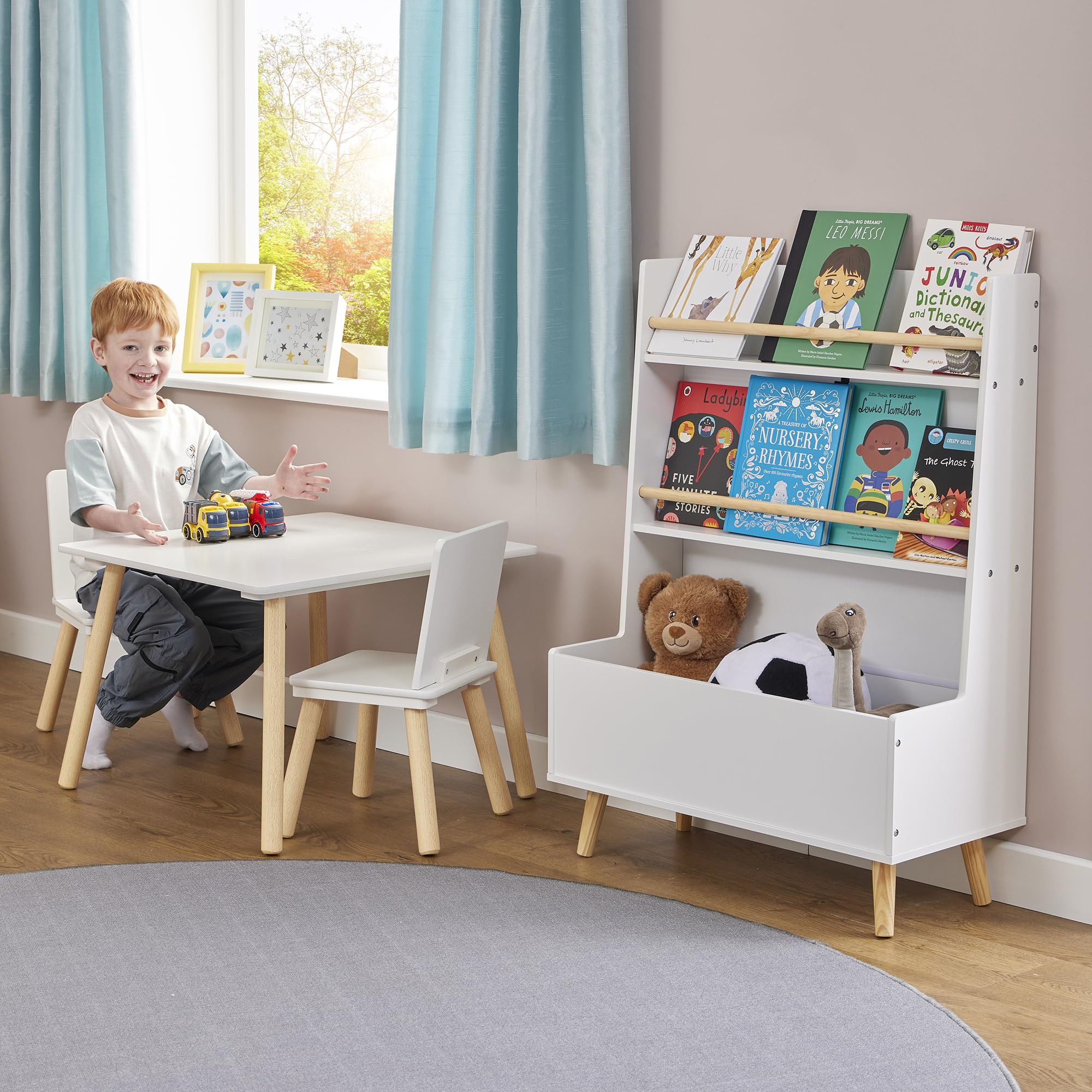 Liberty House Toys - Bookcase and Toy Storage Cabinet - Wood - White