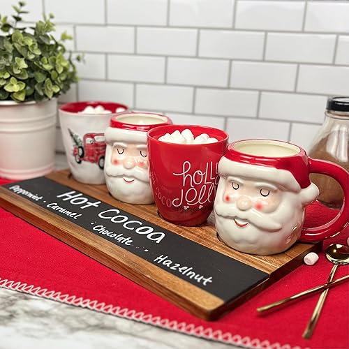 Miniatura 7 de Joyful Haus Flight Board Set of 4 Wine Flight Set, Beer Tasting, Whiskey Tasting, Mimosa Flight, Cocktails, Champagne Flights, Coffee Flights,