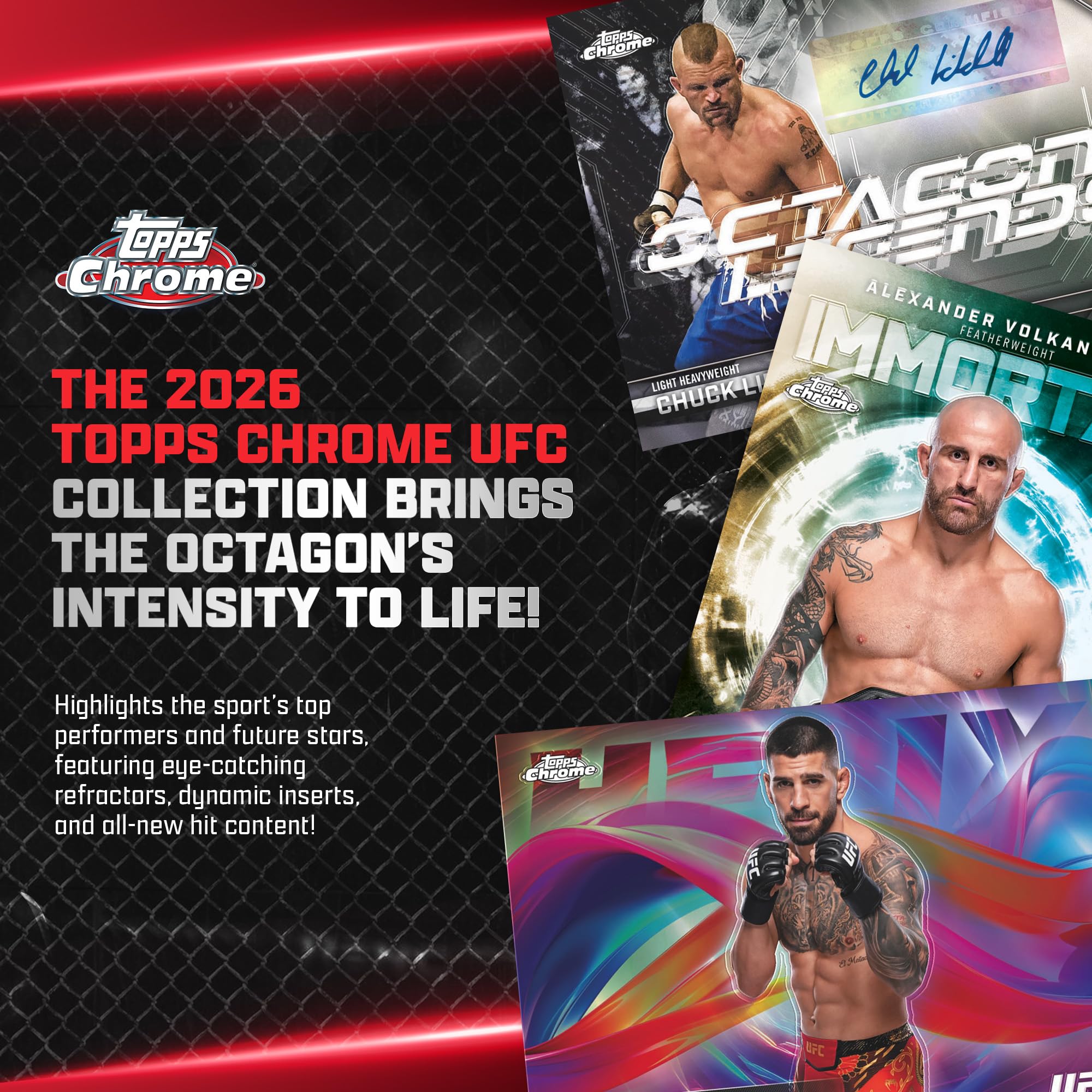 Topps Chrome UFC 2026 - Sellado de fábrica - Caja de valor