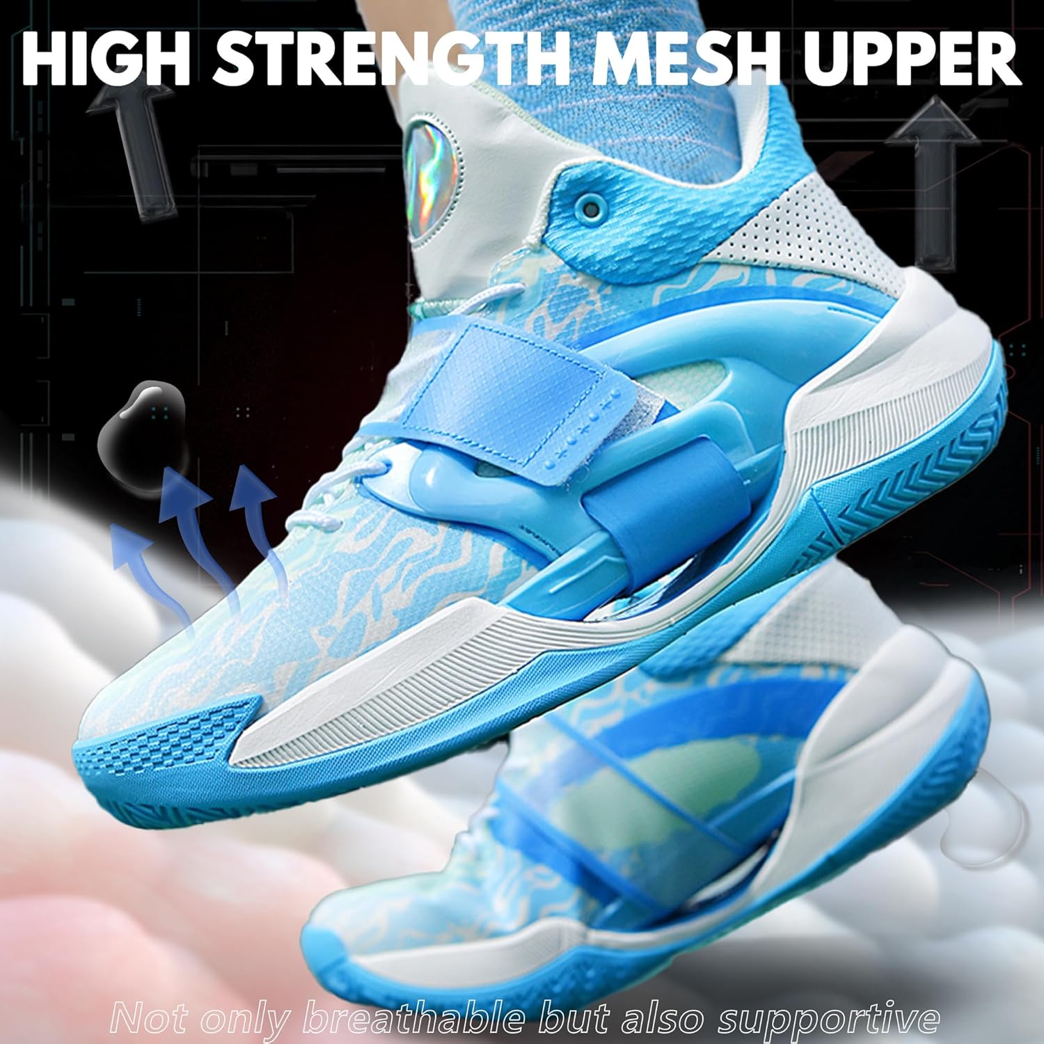 CJSPORX Men Women Basketball Shoes Breathable Non Slip Outdoor Fashion Sneakers - Image 5