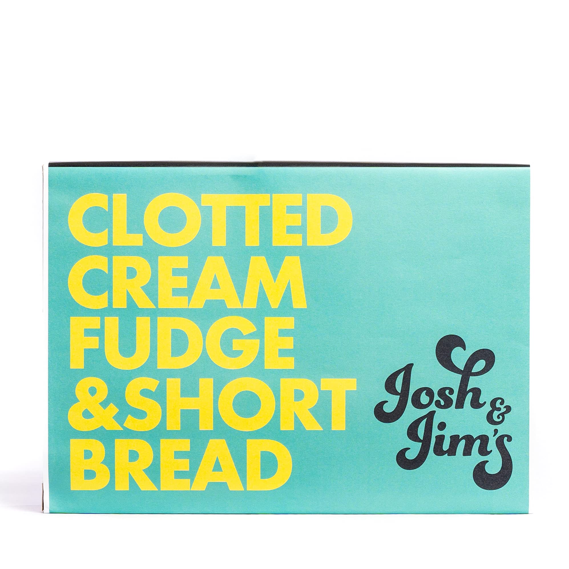 Josh & Jim's Fudge & Biscuits Gift Box, Traditional British Recipe Clotted Cream Fudge, Mini Shortbread Rounds, Creamy Fudge, Buttery Shortbread, Produced In UK, 280g