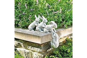 4Pcs Easter Bunny Saved by a Hare Garden Decor