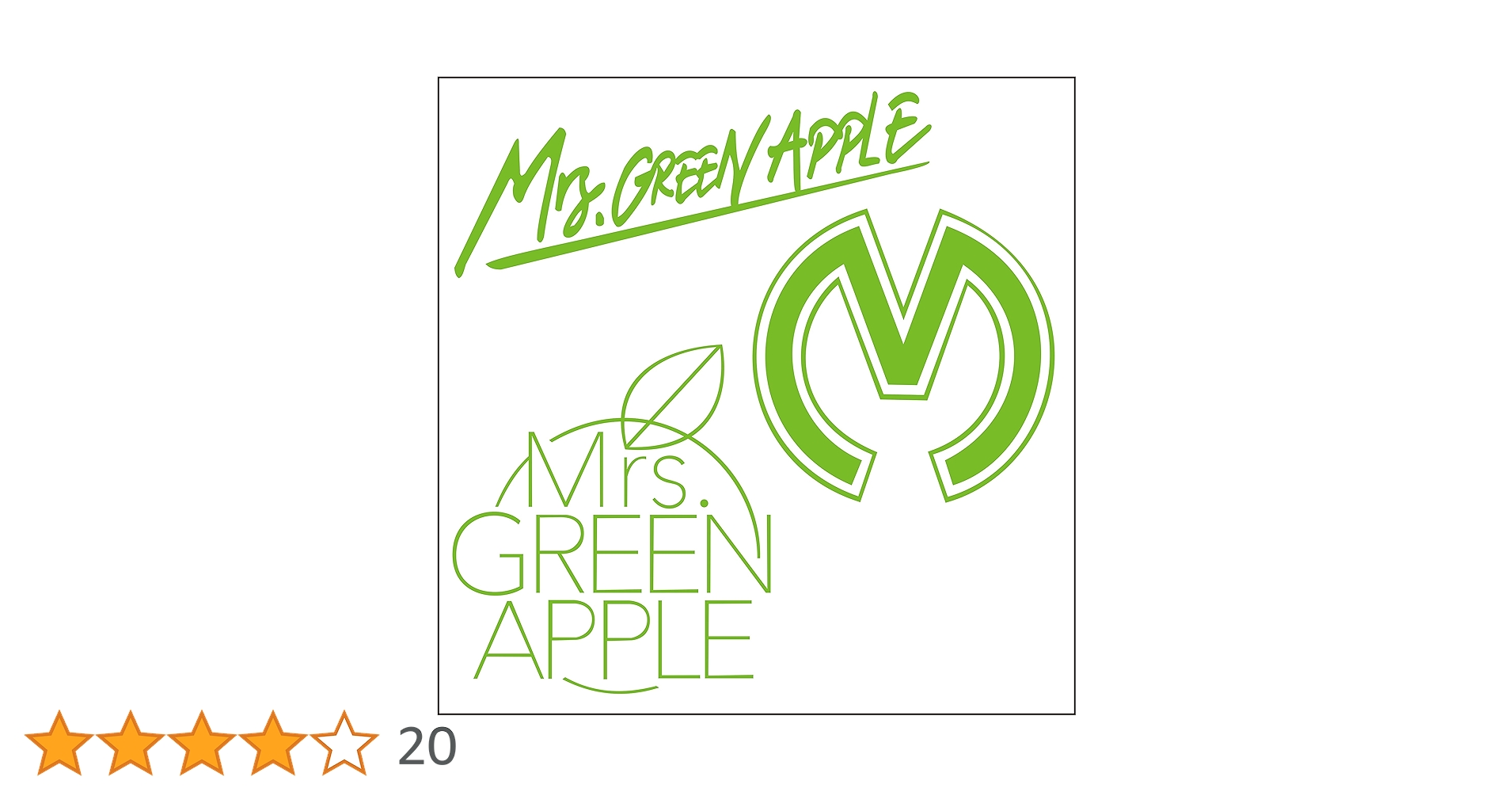 【レア☆】Mrs. GREEN APPLE　ミセス　ステッカー Mrs. GREEN APPLE ミセス ステッカーの通販 by ぺけたむ's shop