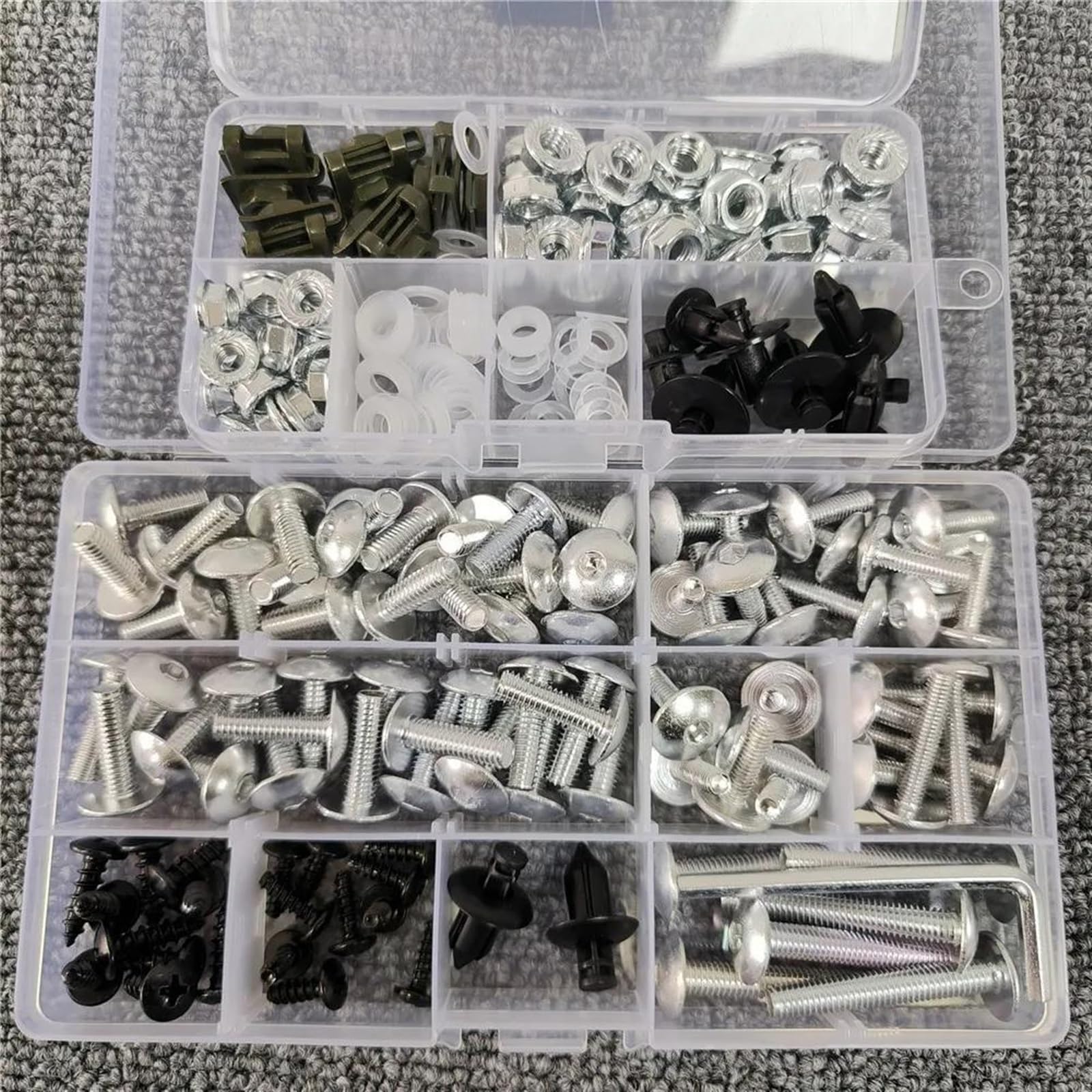 Complete Fairing Bolts Kit Screws Nut For VERSYS 650 1000 For NINJA ZX-6R 636 ZX6R 6R ZX 25R ZX10R 10R ZX14R 14R(Onecolor)