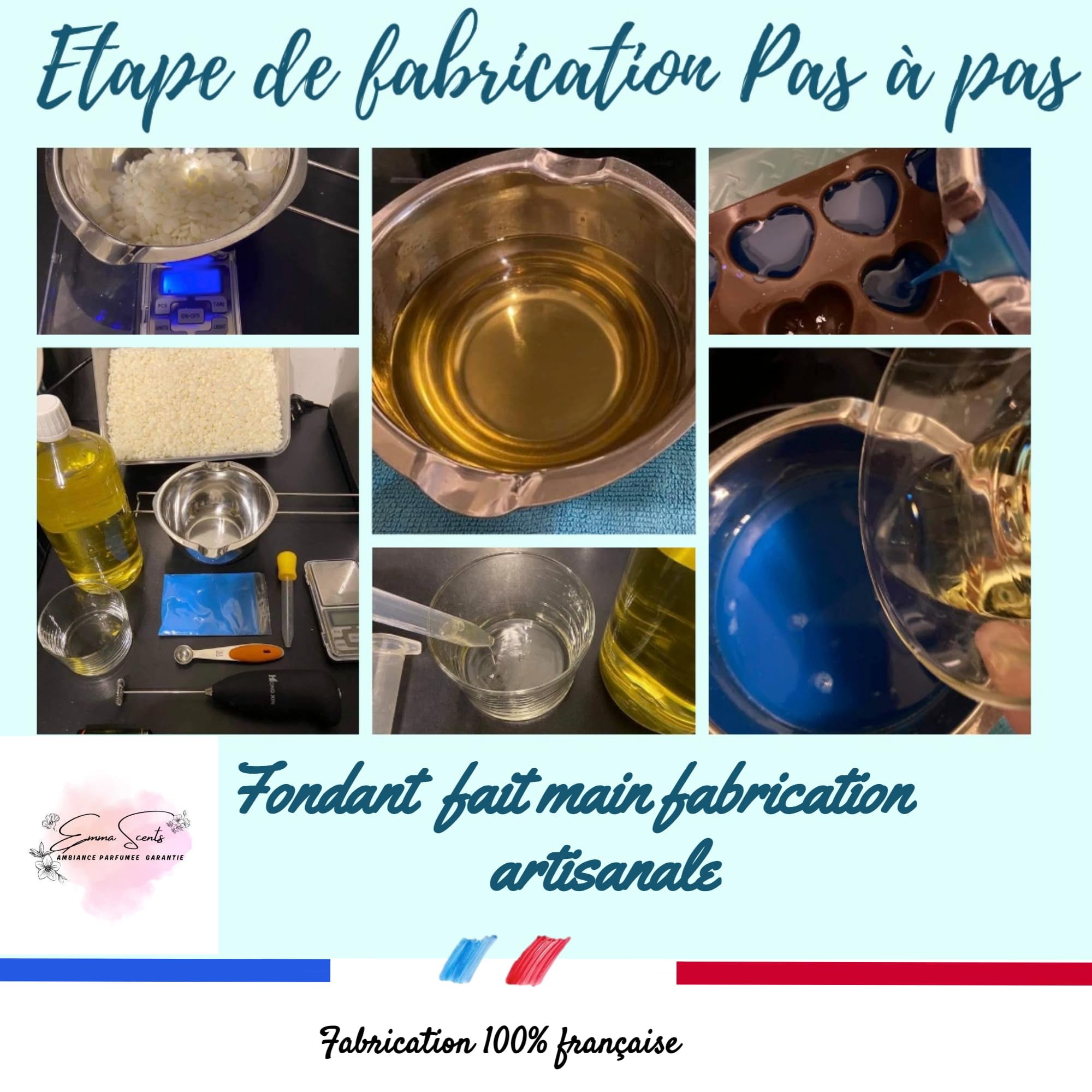 Bougie Fondants Parfumé pour Brûleur à Bougie Chauffe Plat - Idée Coffret Cadeau pour Femme - Un Bon Parfum d'interieur - Cadeau Noel - Saint Valentin - Fete des Meres - maitresse - Grand Mere