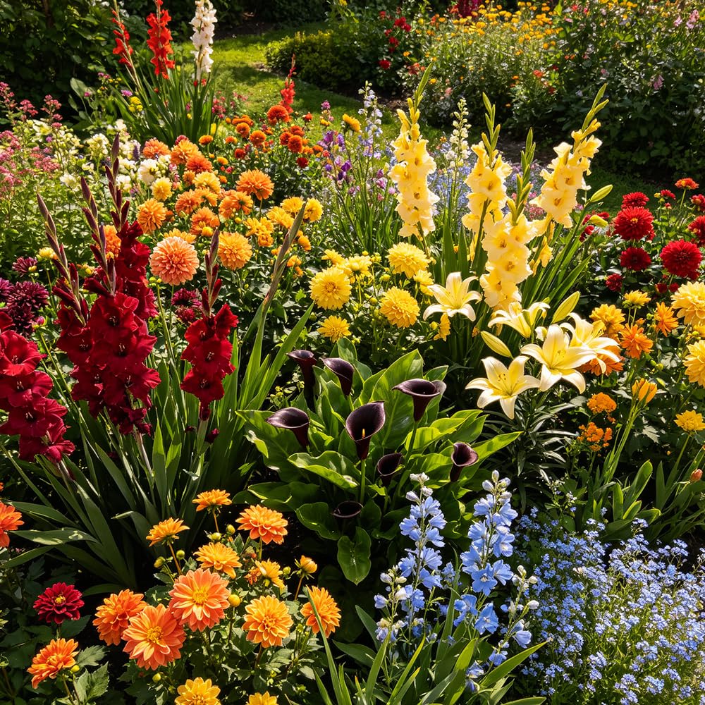 Floresbulbos multicolor - de oficina de balcón primavera elevado jardín resistentes 50bulbos