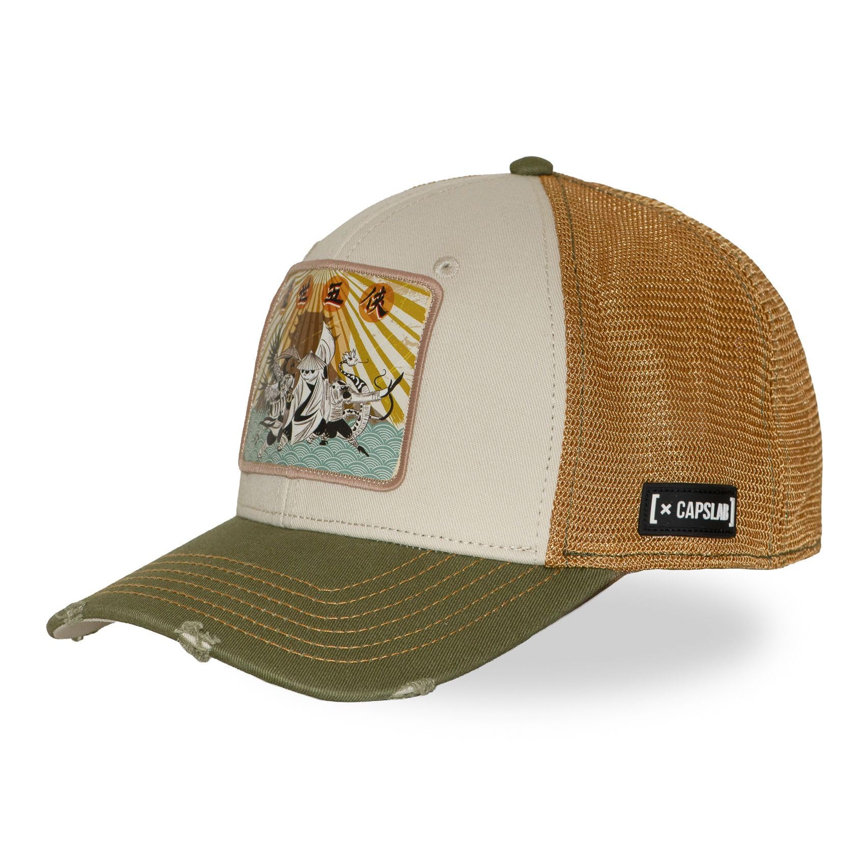 Capslab Casquette Homme & Femme, Casquette Trucker Kung Fu Panda, Ajustable par Snapback