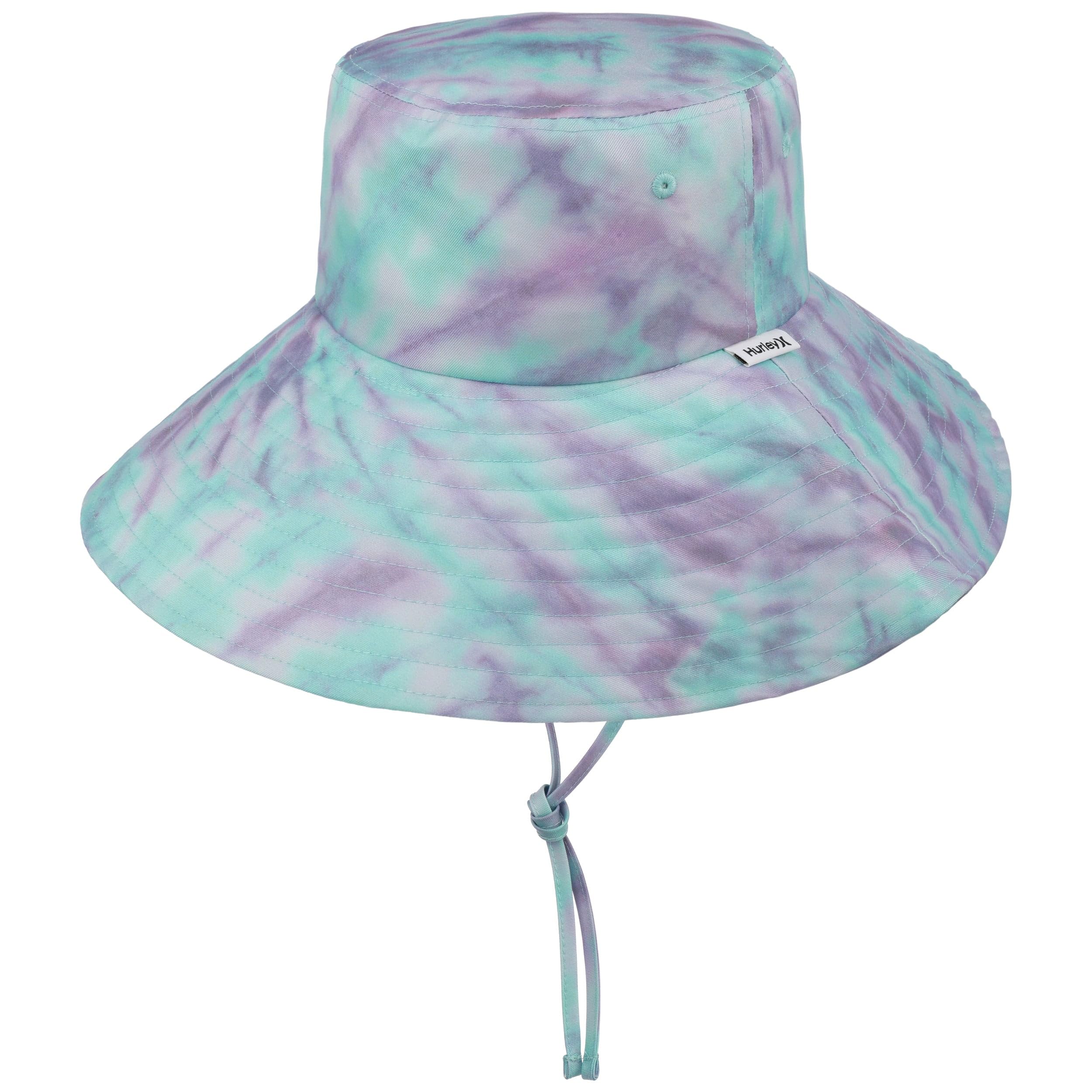 Hurley Cappello Patrona Wide Brim Bucket Donna - Cappelli da Spiaggia Estivo a Tesa Larga con sottogola Inverno Autunno Primavera Estate Estate/Inverno