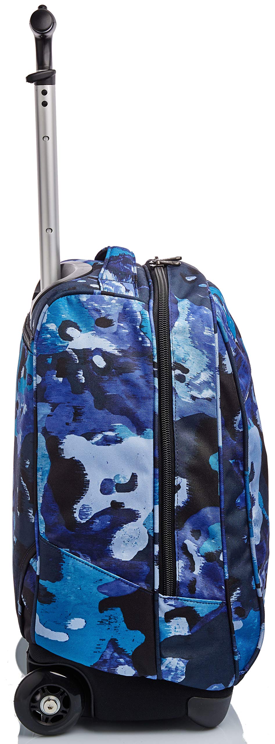 Invicta Trolley Scuola, Blu, Camo Shades, 2 in 1, Doppio Uso, Zaino con Carrello Fisso e Crossover System, Viaggio, Unisex