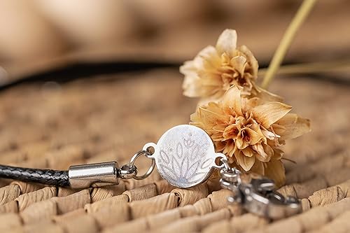 Miniatura 6 de AYANA - Collar de cristal de abejorro, hecho a mano, collar con dije para mujer, joyería bohemia a la moda, piedra de eclipse de abejorro jaspeada,