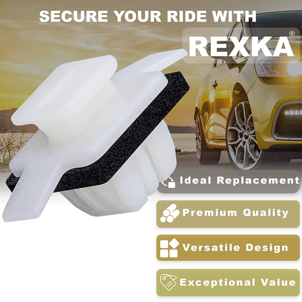 Rexka 15pcs Rear Wheel Arch Garnish Moulding Clip 91513SMGE01 For Honda CR-V Pilot 91513-SMG-E01 Wheel Opening Molding Clip Edge Molding Clip