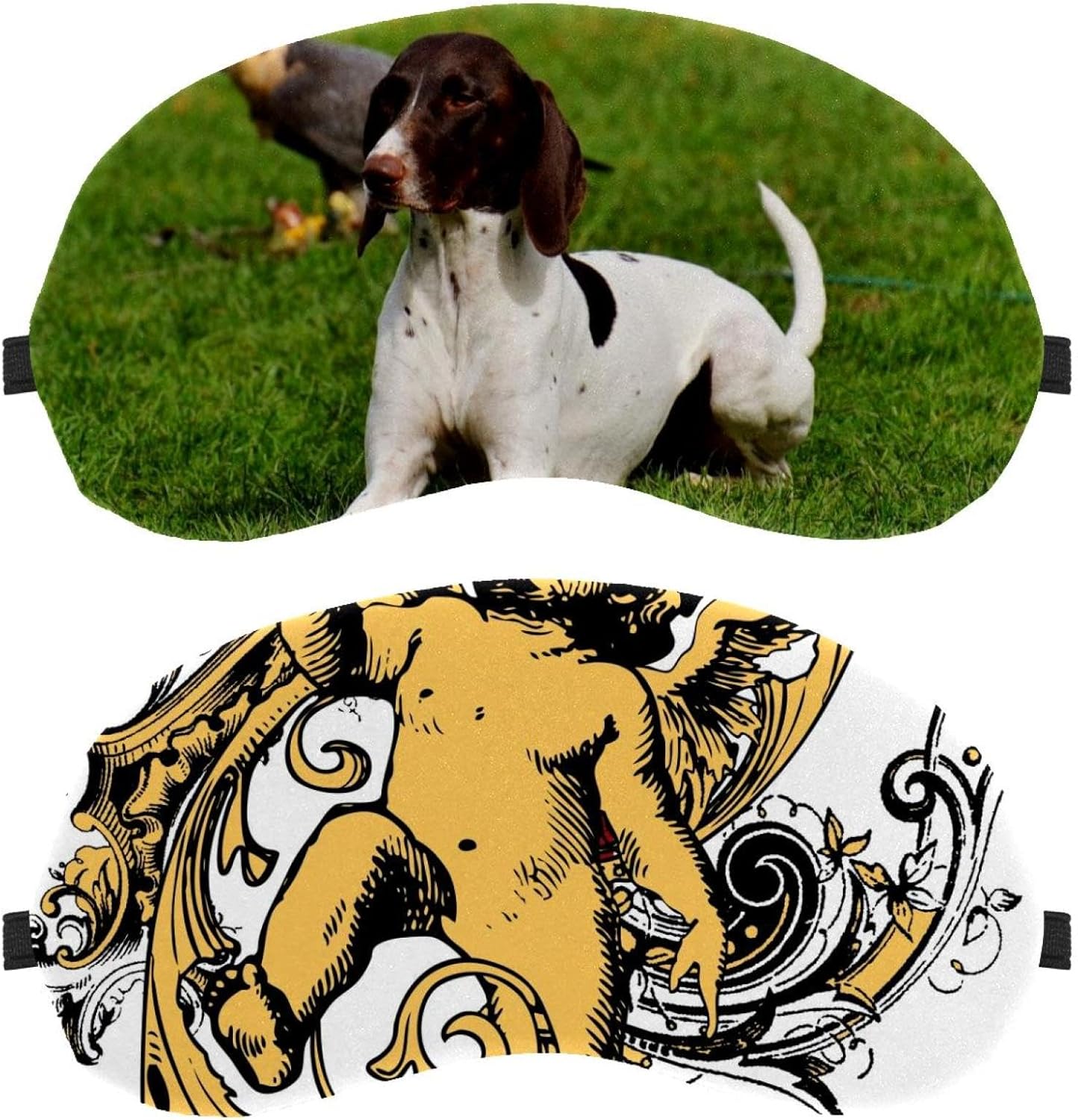 Maschere per dormire laterali da 2 pezzi, maschere per dormire da angelo antico, maschera per gli occhi che blocca la luce, copertura morbida per gli occhi per viaggi, pisolini, aerei