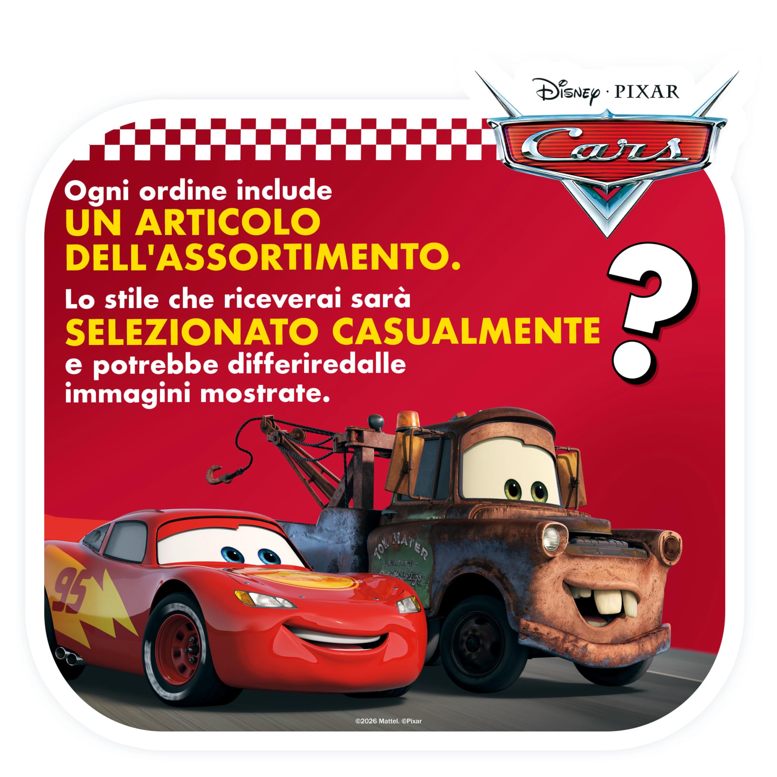 Mattel CARS - Mini Racers, set da 10 mini auto da collezionare, veicoli a spinta dei personaggi più famosi di Disney Pixar Cars, giocattolo per bambini, 3+ anni, GRW27