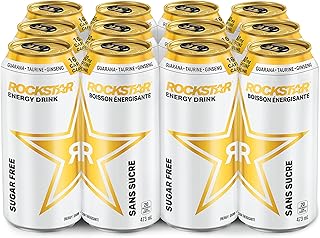 Rockstar Energy Drink Sugar Free, 473 mL Cans, 12 Pack