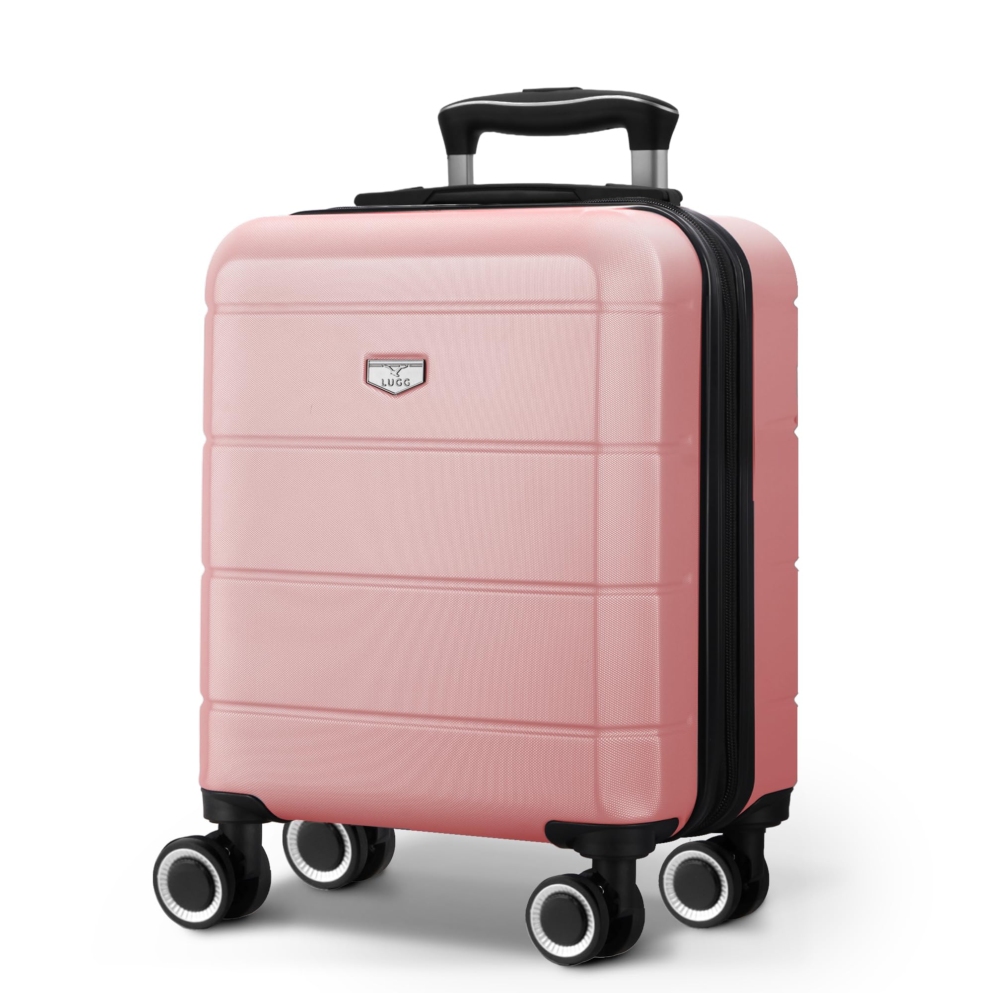 LUGG - Jetset 40cm Suitcase - 40x30x20cm- Ryanair Compatible - Underseat Size - Hard Shell ABS - Spinner & Removable Wheels - Lightweight Travel Luggage- Cream/Brown — view 258